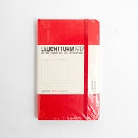 Leuchtturm, Pocket, Hardcover, A6, Plain, Red